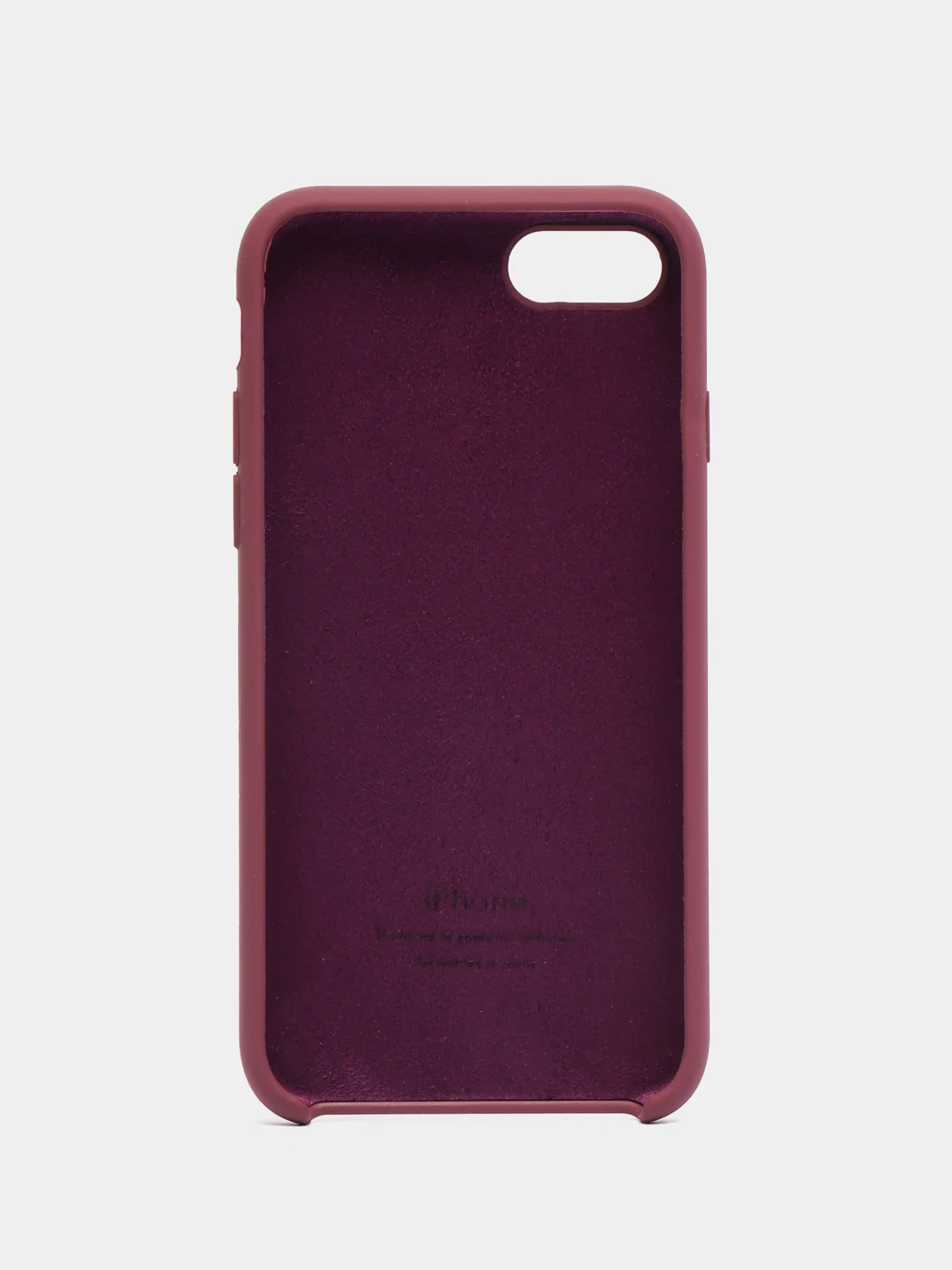 Бордовый чехол Silicone Case для iPhone (айфон) 7, 8, XS, XR, 11, 12, 13, XS Max, Pro, Max, Plus, силиконовый