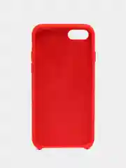 Красный чехол Silicone Case для iPhone (айфон) 7, 8, XS, XR, 11, 12, 13, XS Max, Pro, Max, Plus, силиконовый