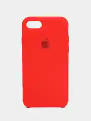 Красный чехол Silicone Case для iPhone (айфон) 7, 8, XS, XR, 11, 12, 13, XS Max, Pro, Max, Plus, силиконовый