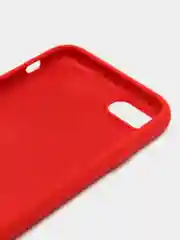 Красный чехол Silicone Case для iPhone (айфон) 7, 8, XS, XR, 11, 12, 13, XS Max, Pro, Max, Plus, силиконовый