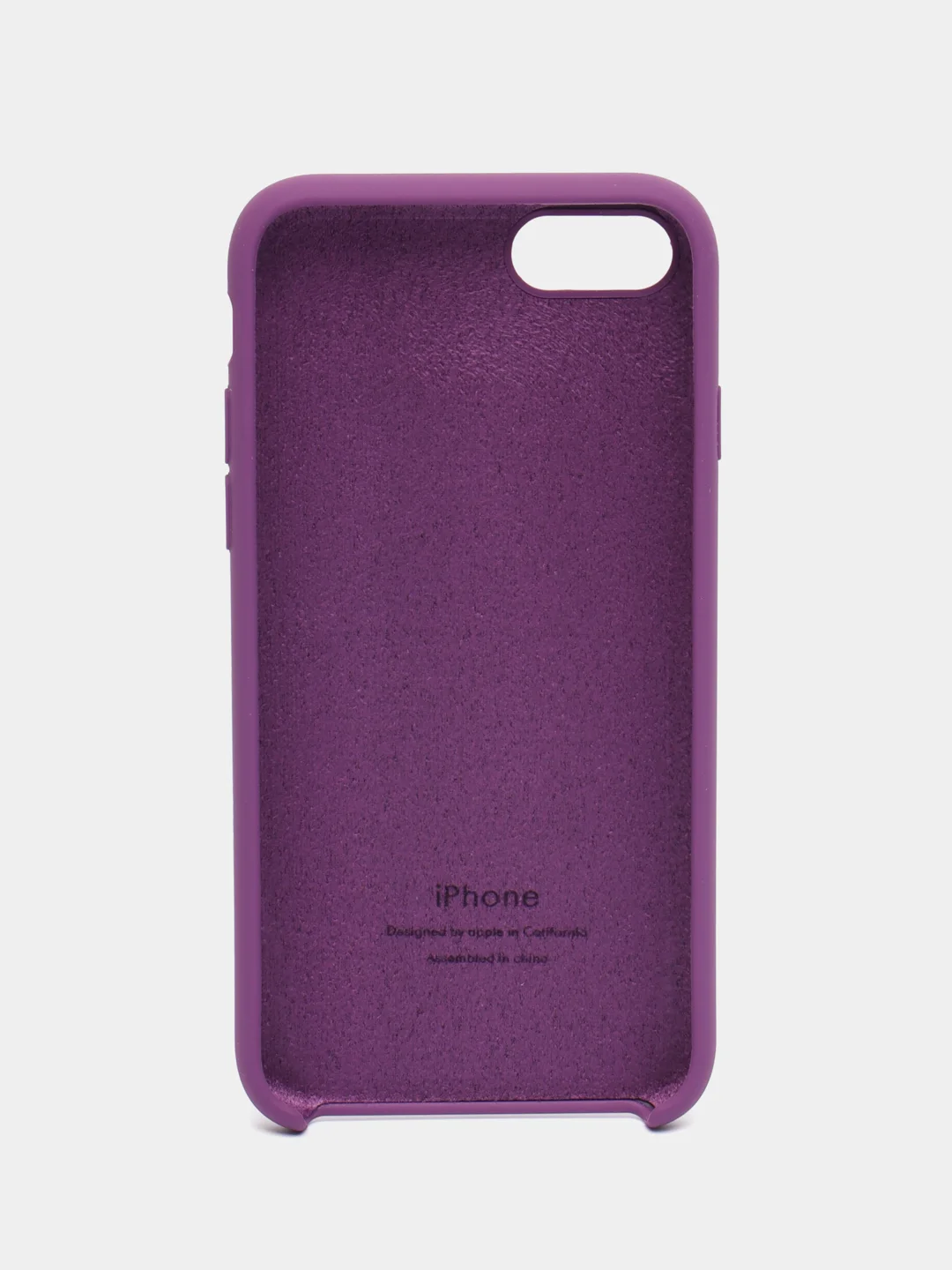Аметистовый чехол Silicone Case для iPhone (айфон) 7, 8, XS, XR, 11, 12, 13, XS Max, Pro, Max, Plus, силиконовый