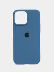 Синий чехол Silicone Case для iPhone (айфон) 7, 8, XS, XR, 11, 12, 13, XS Max, Pro, Max, Plus, силиконовый