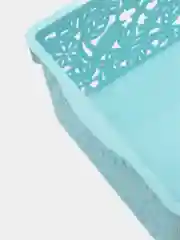 Голубой корзина ажурная 32х18х11 см