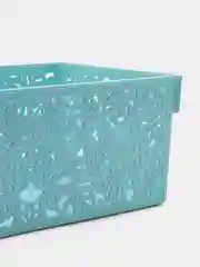 Голубой корзина ажурная 32х18х11 см
