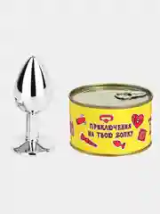 Анальная пробка консервированная в банке