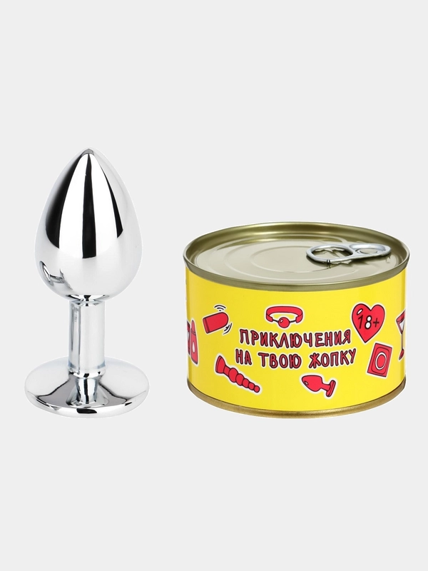 Анальная пробка консервированная в банке