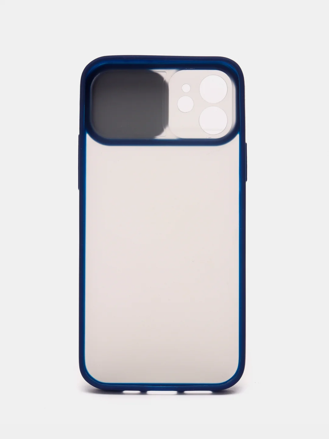 Темно-синий чехол для Айфон iPhone 11 Pro, Max 12, 13 mini, 14 Plus, 15 с защитой для камеры
