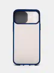 Темно-синий чехол для Айфон iPhone 11 Pro, Max 12, 13 mini, 14 Plus, 15 с защитой для камеры