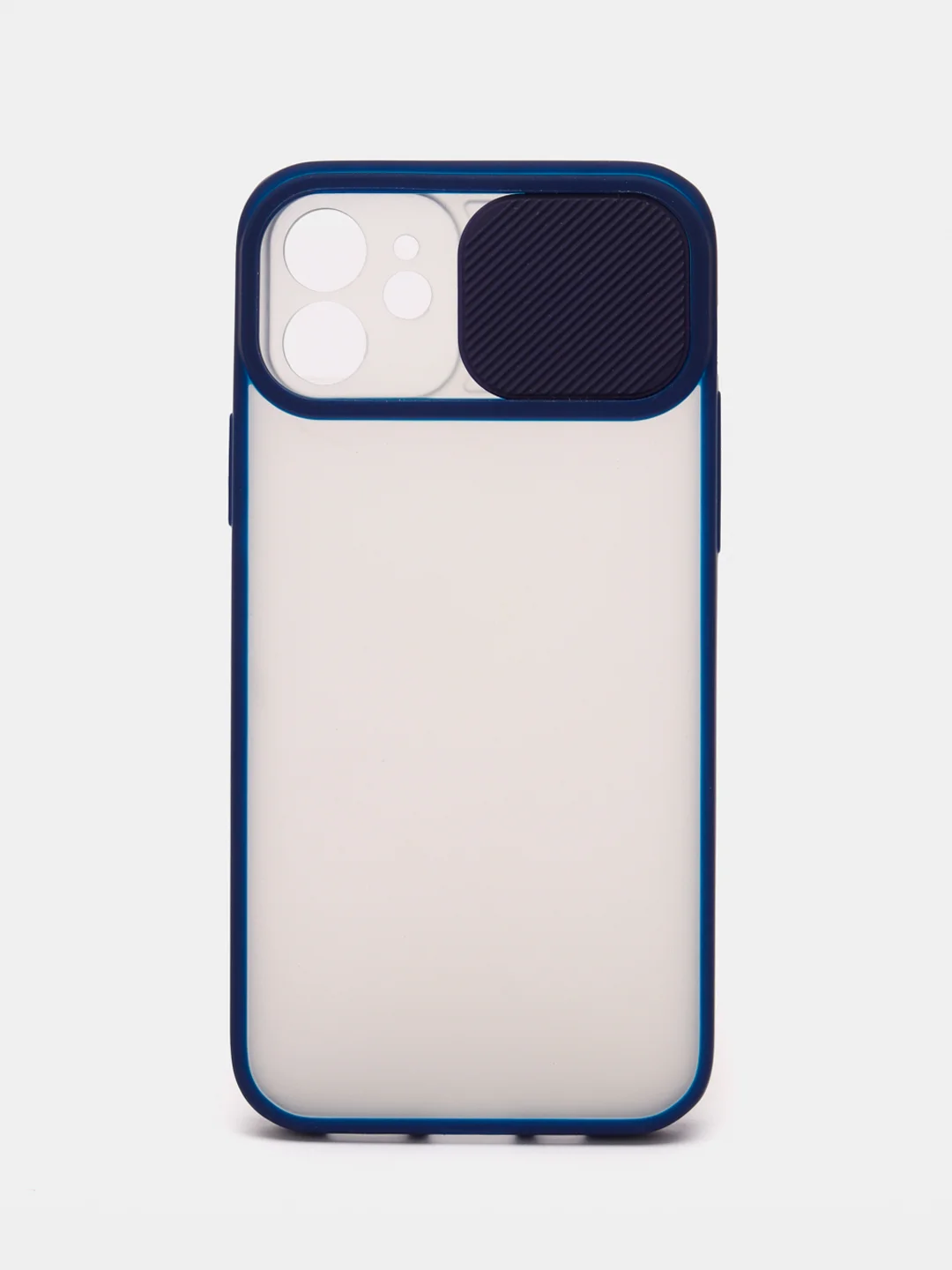Темно-синий чехол для Айфон iPhone 11 Pro, Max 12, 13 mini, 14 Plus, 15 с защитой для камеры