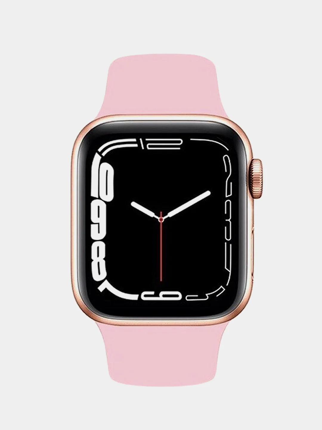Розовый умные часы S8 Smart Watch New 2022, с беспроводной зарядкой
