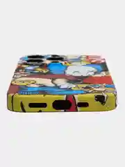Бордовый чехол Kaws для iPhone 13 Pro
