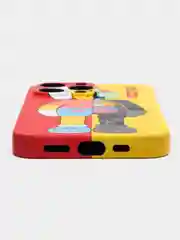 Желтый чехол Kaws для iPhone 13 Pro