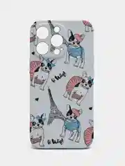 Белый чехол Kaws для iPhone 13 Pro