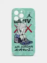 Бирюзовый чехол Kaws для iPhone 13 Pro
