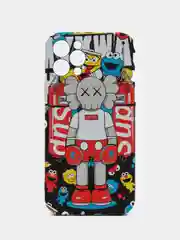 Красный чехол для iPhone 12 Pro KAWS