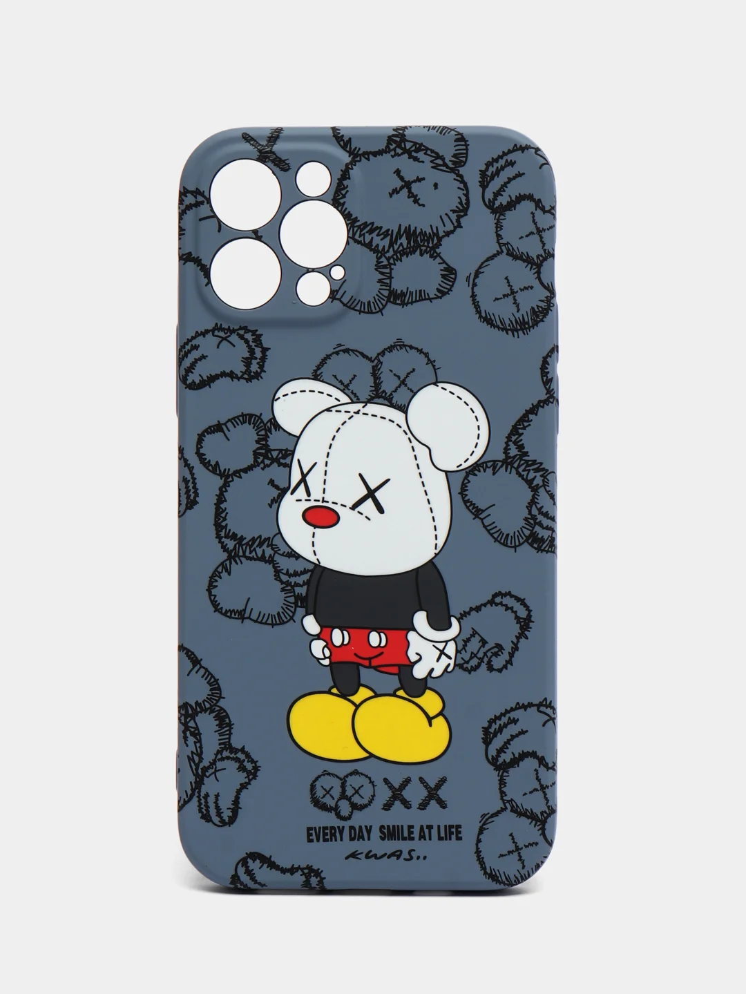 Небесно-голубой чехол для iPhone 12 Pro KAWS