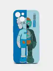 Голубой чехол KAWS для iPhone 13