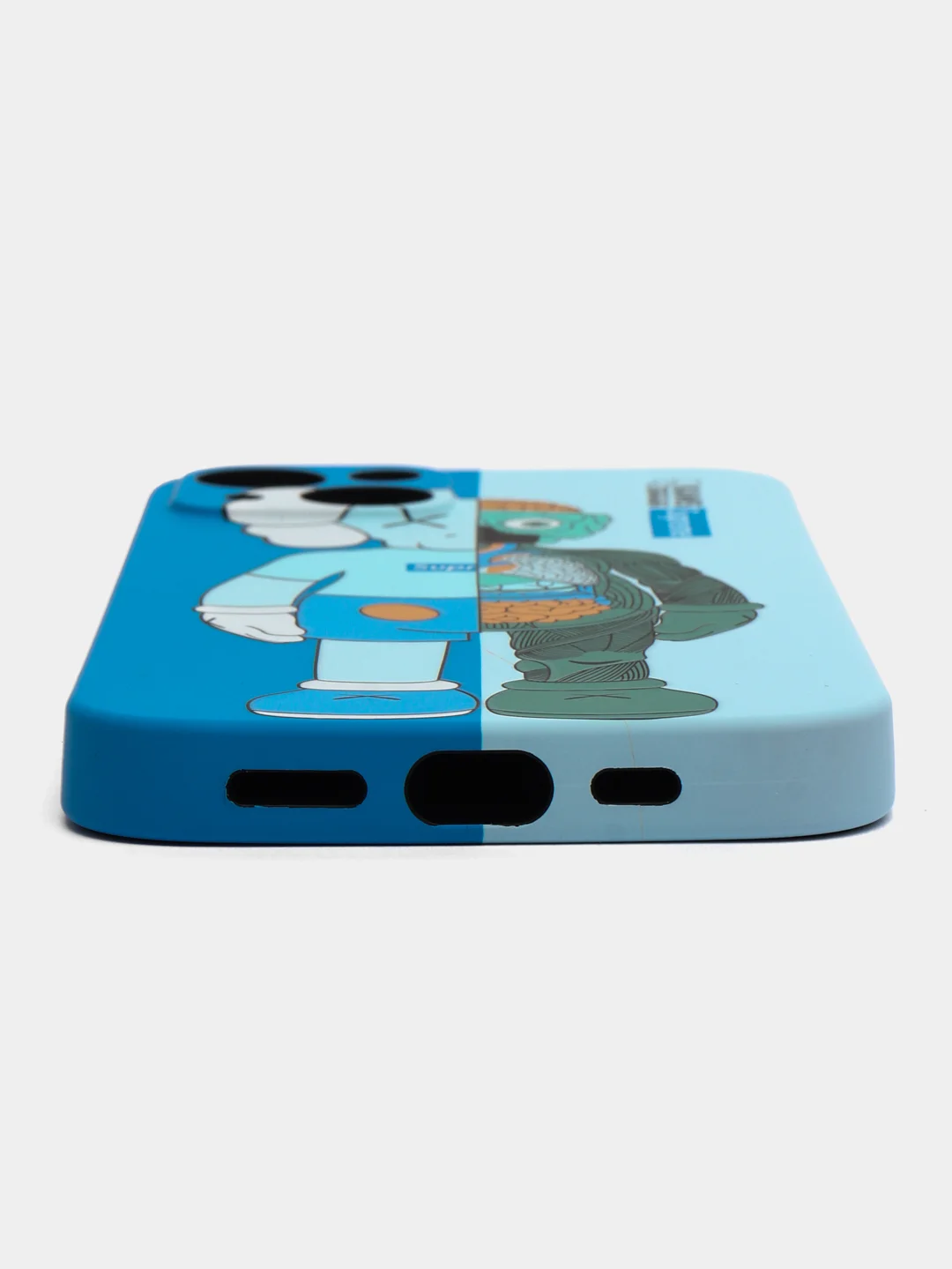 Голубой чехол KAWS для iPhone 13