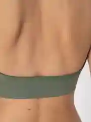 Зеленый топ спортивный женский, бесшовный