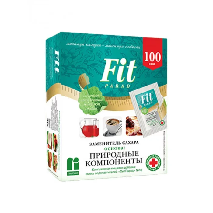Сахарозаменитель FitPARAD, смесь №10, 100 стиков, 50 г