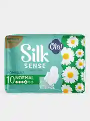 Прокладки женские гигиенические ОЛА! Silk Sense Classic Normal Singles, Ромашка, 10 штук