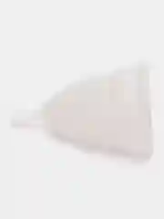 Белый менструальная чаша с мешочком