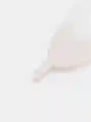 Белый менструальная чаша с мешочком