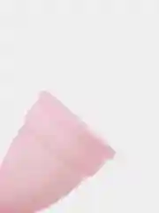 Розовый менструальная чаша с мешочком