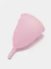 Розовый менструальная чаша с мешочком