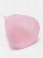 Розовый менструальная чаша с мешочком