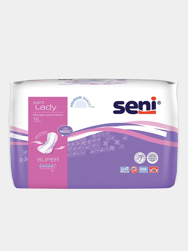Урологические прокладки для женщин Seni Lady "Super", 15 штук