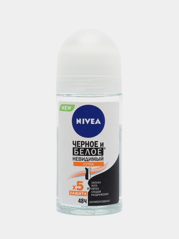 NIVEA Антиперспирант женский Невидимая защита для черного и белого Extra шариковый 50 мл
