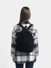Черный рюкзак женский, вельветовый