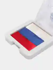 Тени для лица и тела: грим триколор российского флага