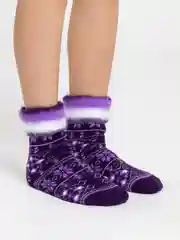 Бордовый женские шерстяные носки