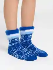 Лазурный женские шерстяные носки