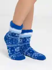 Лазурный женские шерстяные носки