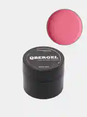 Розовый гель-камуфляж для наращивания ногтей Qbergel, 15 мл