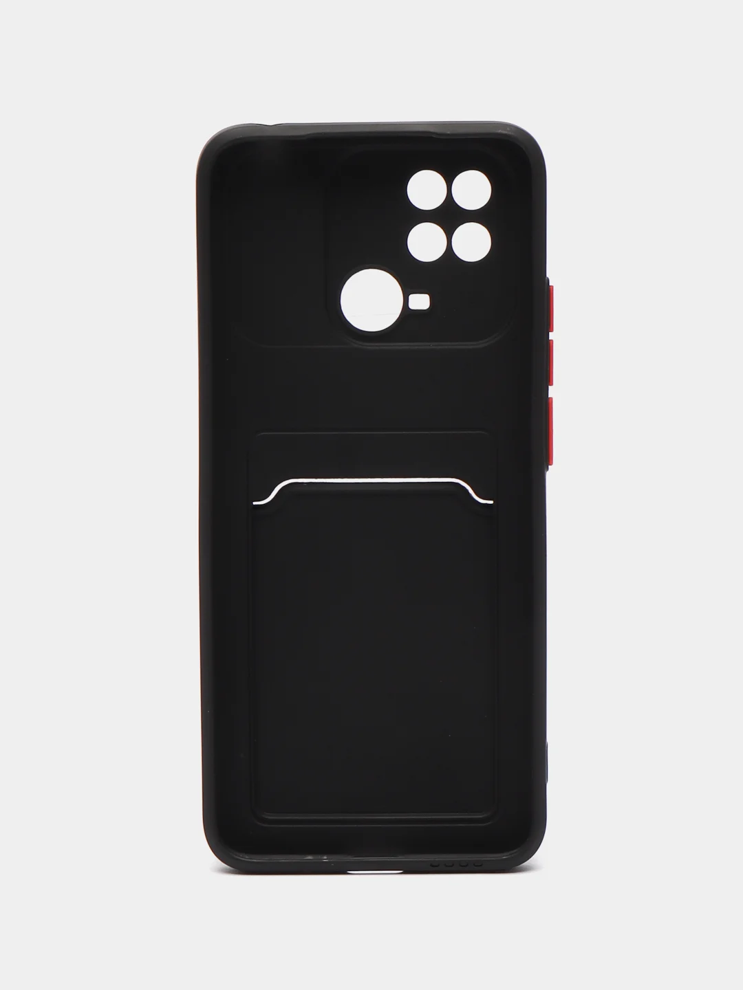 Черный чехол XIAOMI REDMI 10C / POCO C40 карман для пластиковой карты и с защитой камеры
