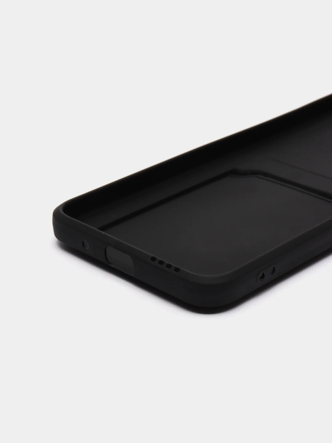 Черный чехол XIAOMI REDMI 10C / POCO C40 карман для пластиковой карты и с защитой камеры