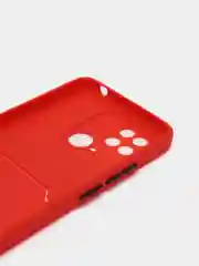Красный чехол XIAOMI REDMI 10C / POCO C40 карман для пластиковой карты и с защитой камеры