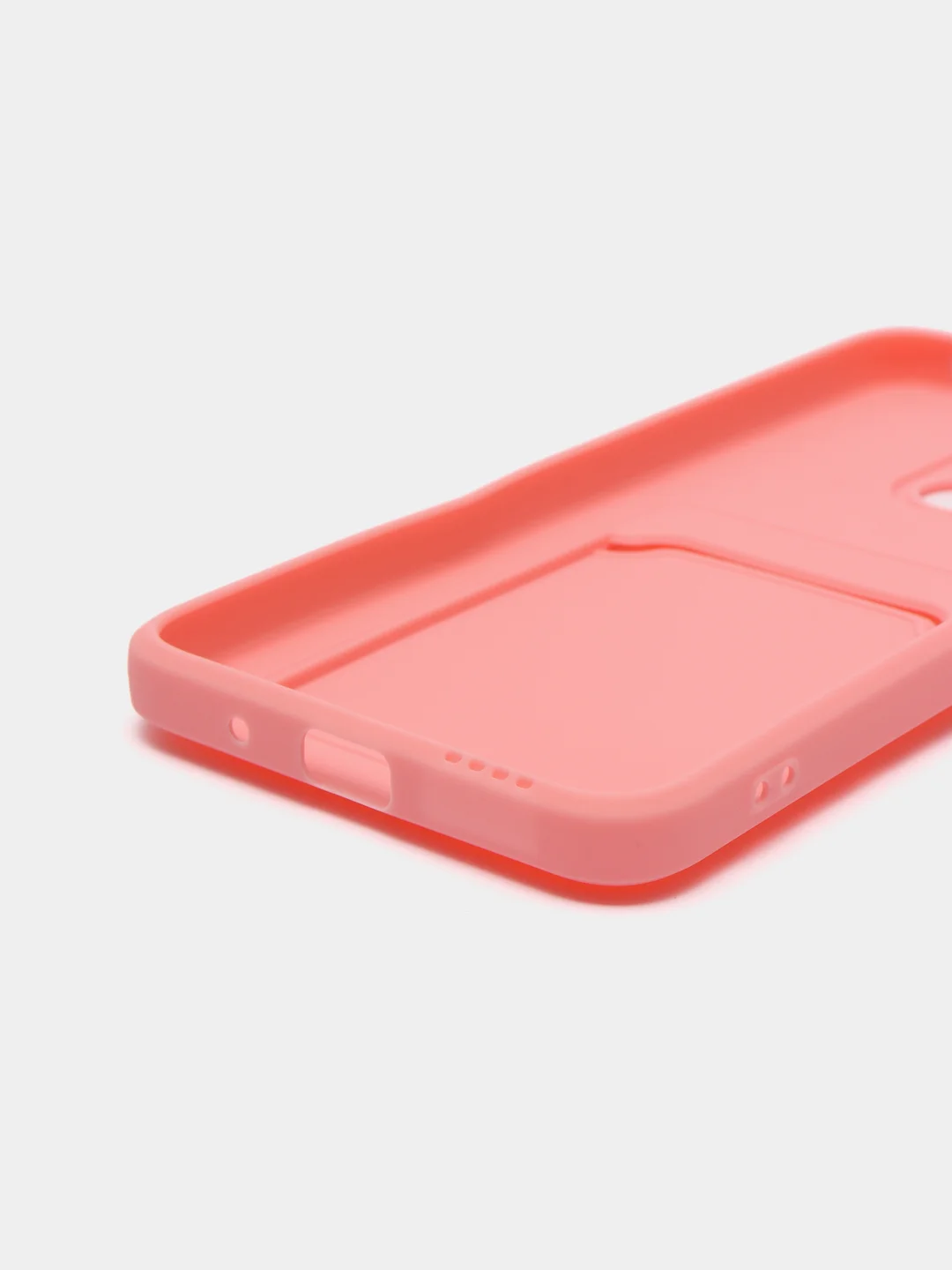 Розовый чехол XIAOMI REDMI 10C / POCO C40 карман для пластиковой карты и с защитой камеры