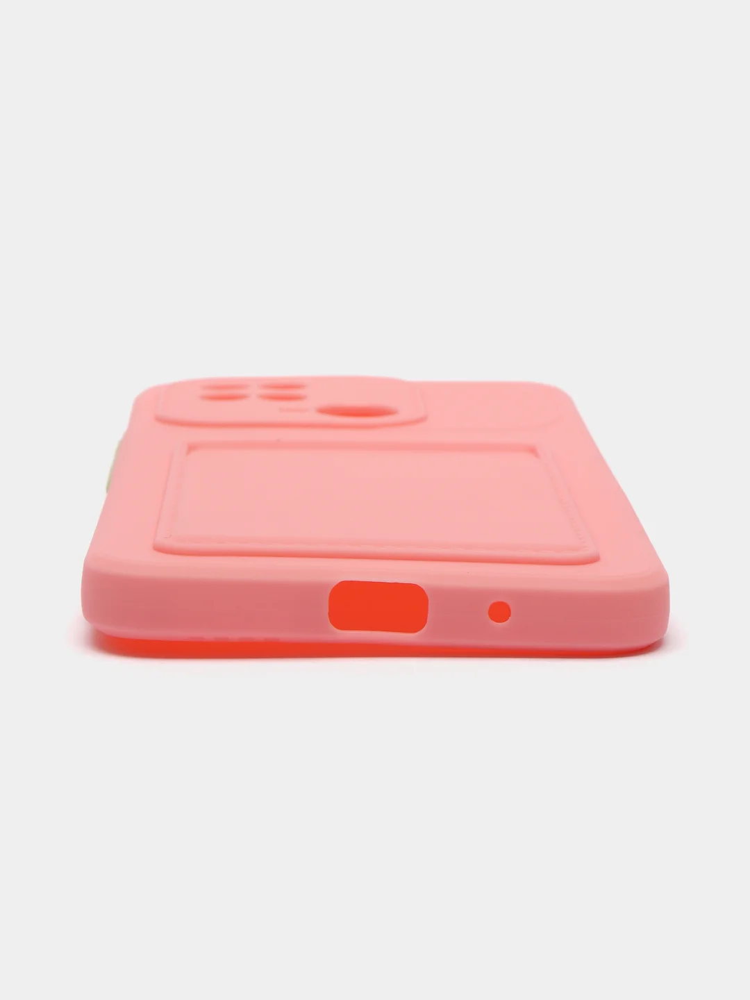 Розовый чехол XIAOMI REDMI 10C / POCO C40 карман для пластиковой карты и с защитой камеры