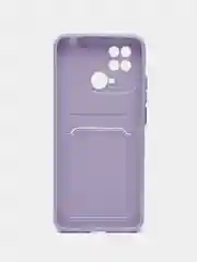 Лавандовый чехол XIAOMI REDMI 10C / POCO C40 карман для пластиковой карты и с защитой камеры