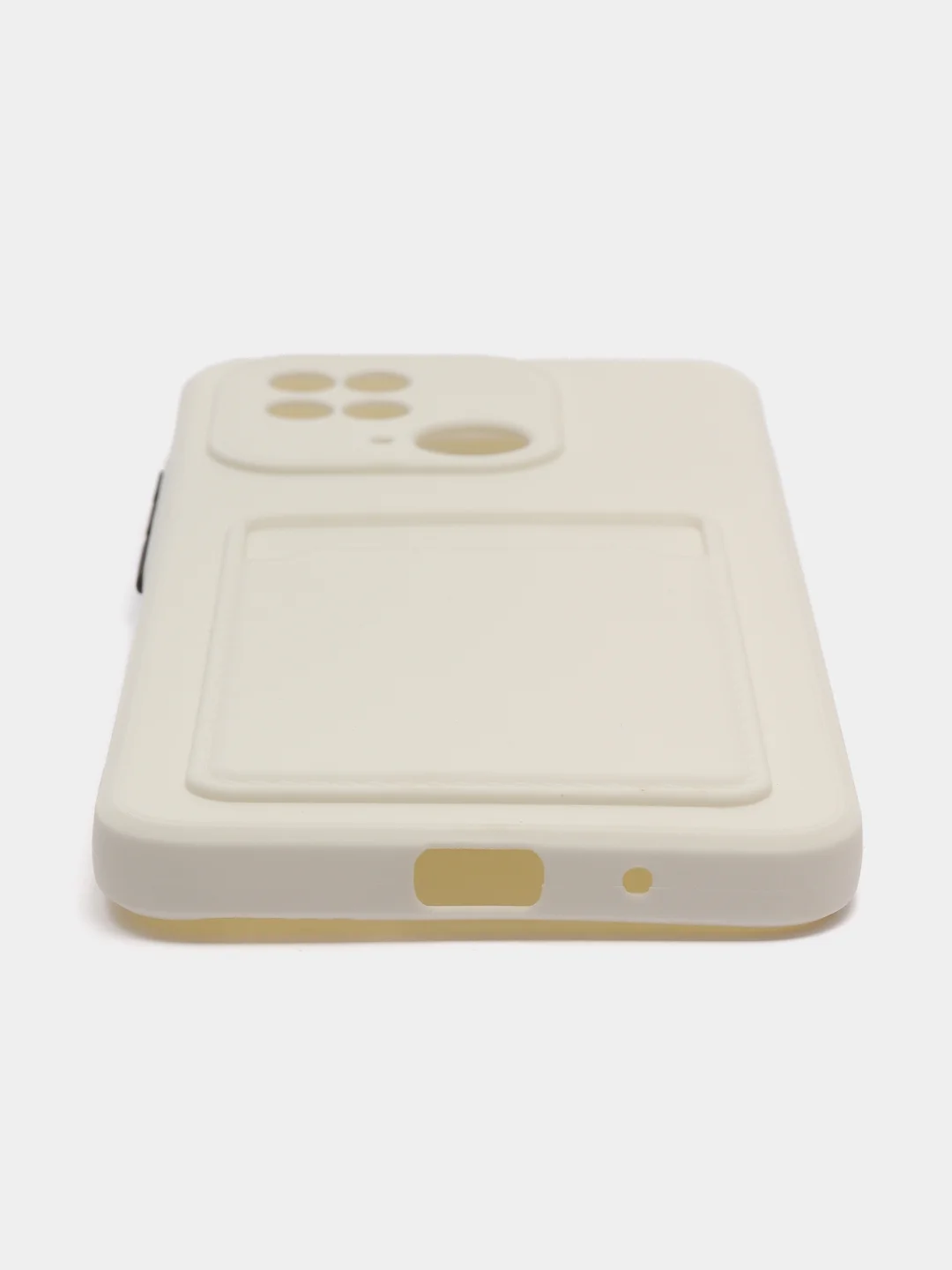 Белый чехол XIAOMI REDMI 10C / POCO C40 карман для пластиковой карты и с защитой камеры