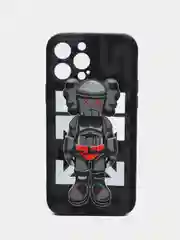 Серый меланж чехол Kaws для iPhone 13 Pro Max