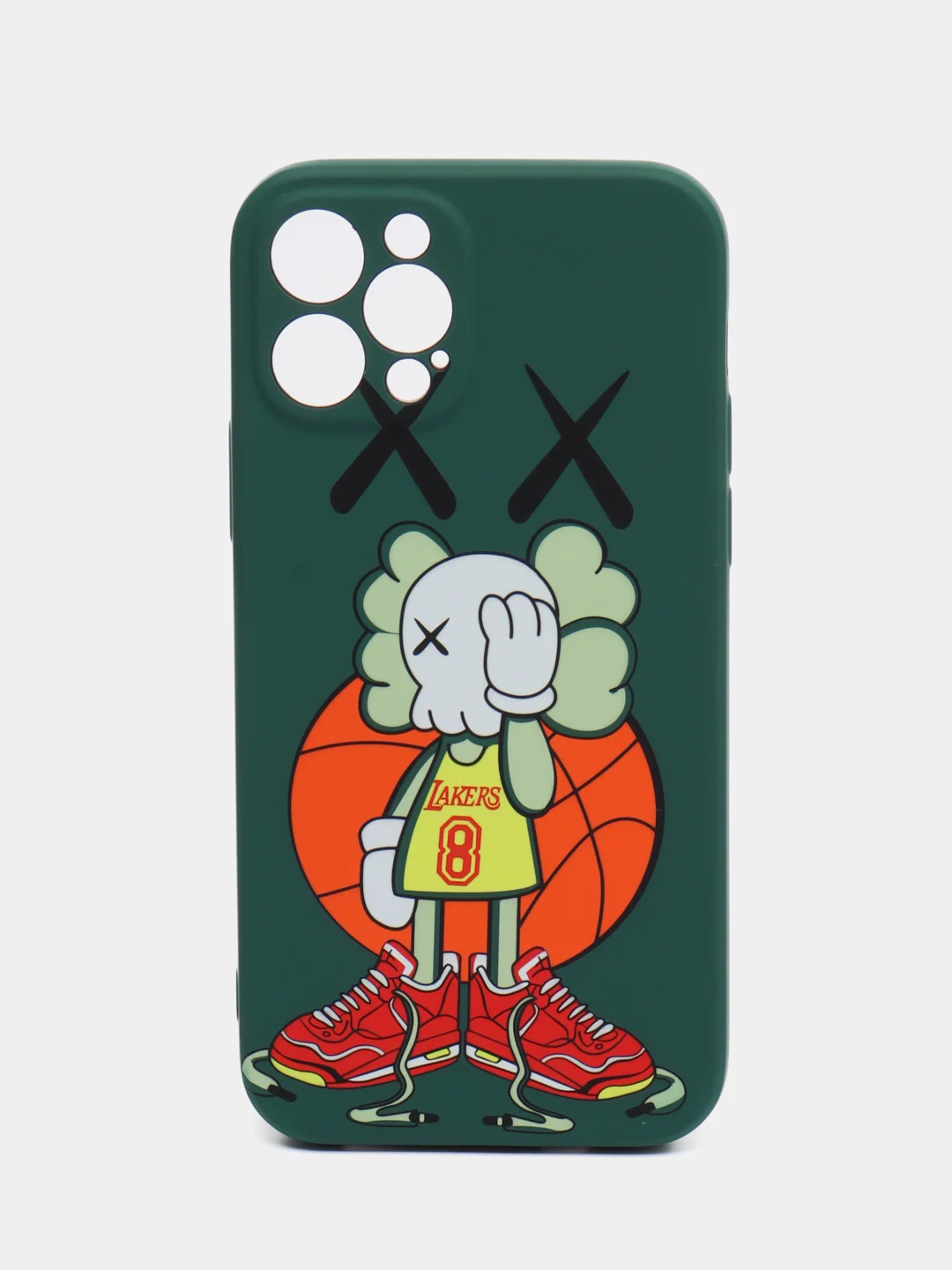 Зеленый чехол для iPhone 12 Pro KAWS