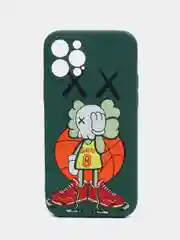 Зеленый чехол для iPhone 12 Pro KAWS
