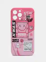 Розовый чехол Kaws для iPhone 13 Pro Max