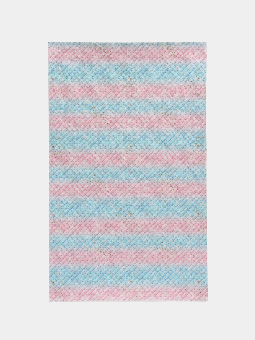Светло-синий кожзам "Чешуя", 20*33 см